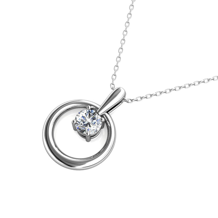 Levoire | Octavia orné d'un cristal autrichien de très haute qualité - Livraison Offerte Plaqué Rhodium