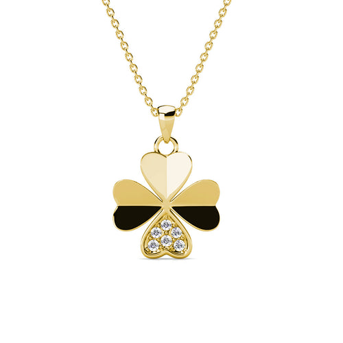 Levoire | et pendentif pétale Clover orné de 6 cristaux Swarovski - Livraison Offerte