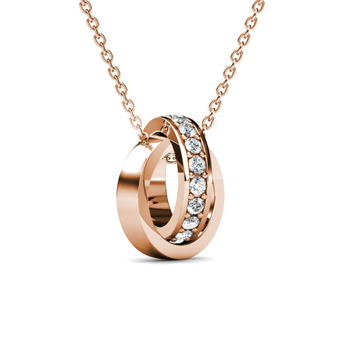 Levoire | et pendentif Circle Hoop orné de 20 cristaux Swarovski - Livraison Offerte