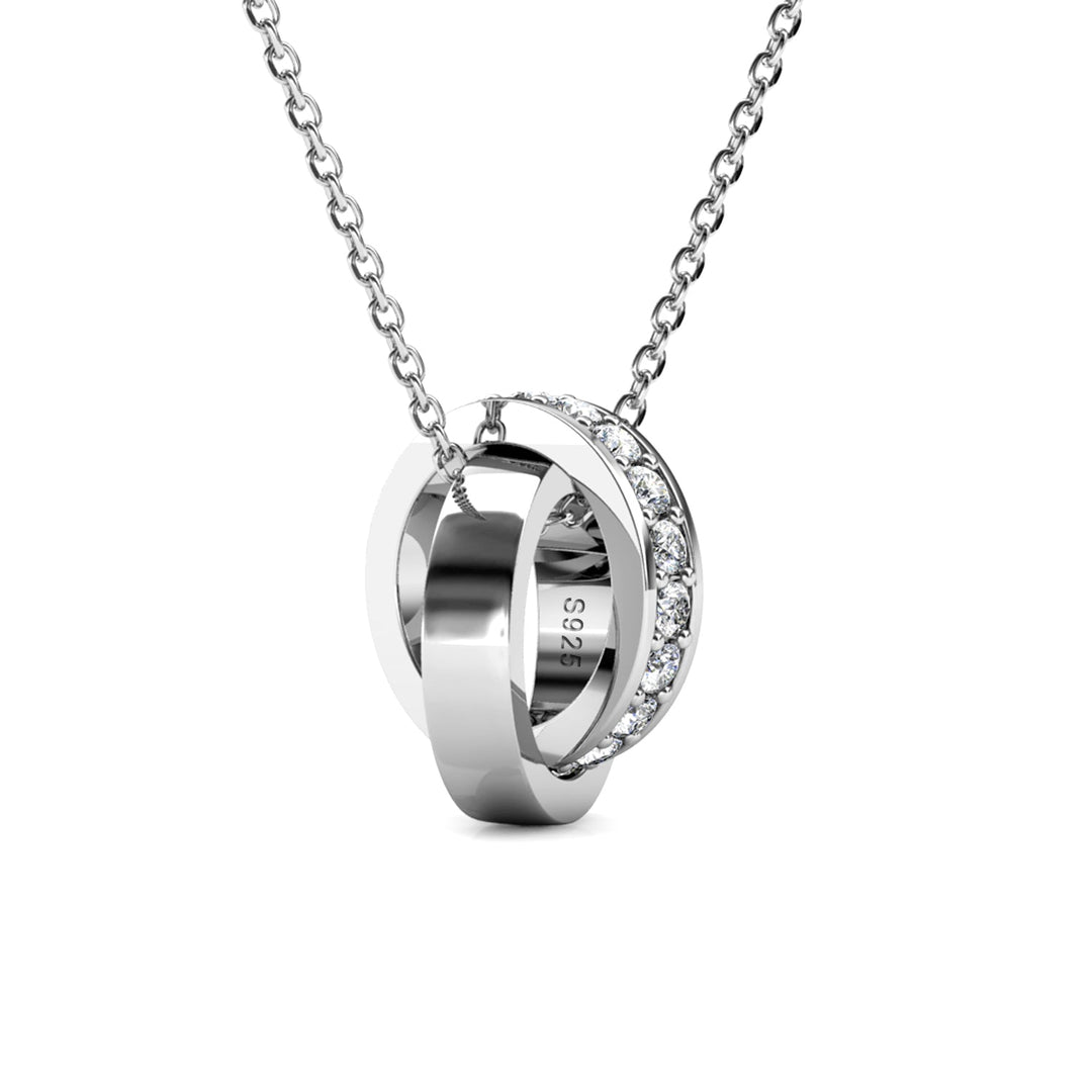 Levoire | et pendentif Circle Hoop orné de 20 cristaux Swarovski - Livraison Offerte