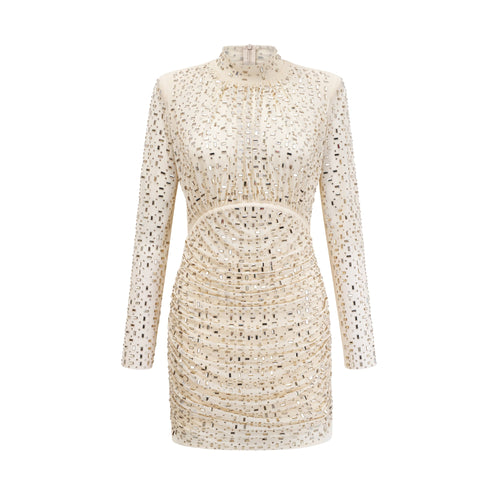 Levoire | Robe Minime Drapée Revêtue De Cristal