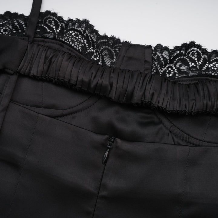 Levoire | Dentelle Satin Mi-Long Robe