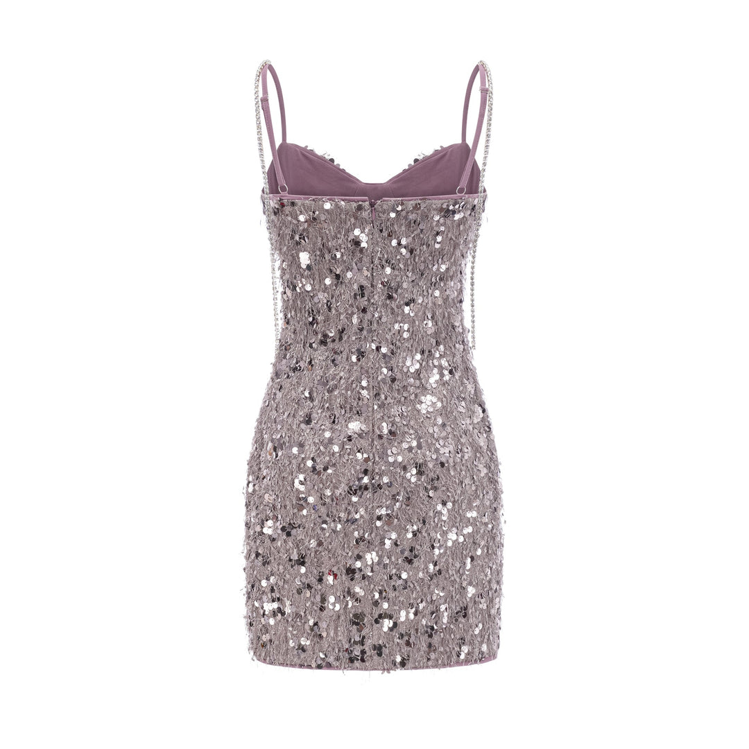 Levoire | Robe Mini Décorée Lila