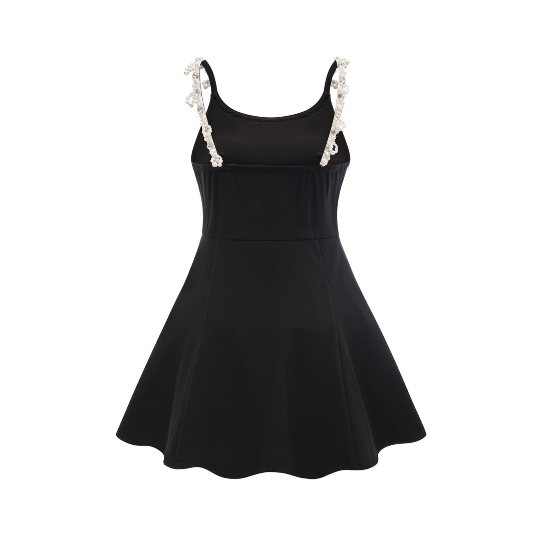 Levoire | Robe Mini Évasée En Fausses Perles