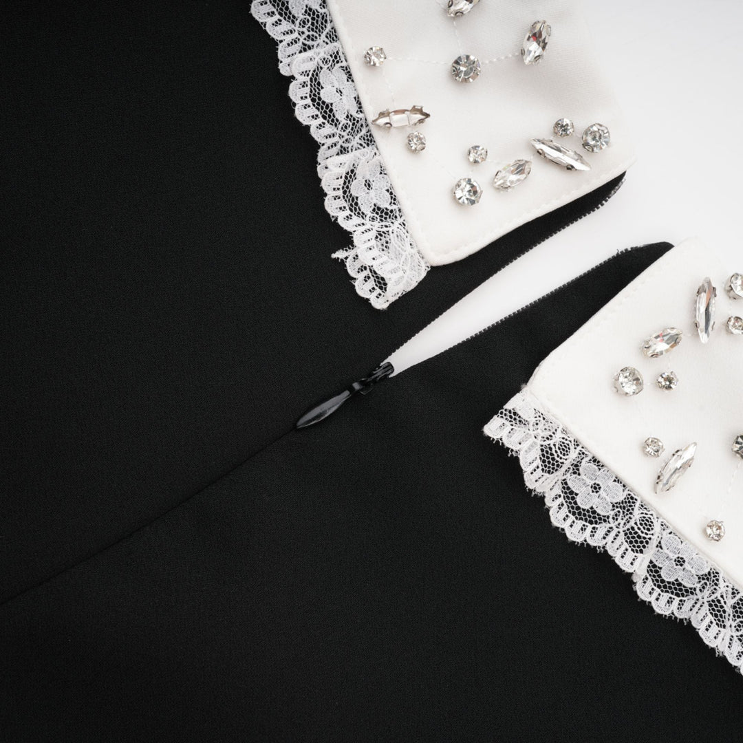 Levoire | Robe Mini Décorée De Cristal Luxueuse
