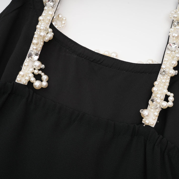 Levoire | Robe Mini Évasée En Fausses Perles