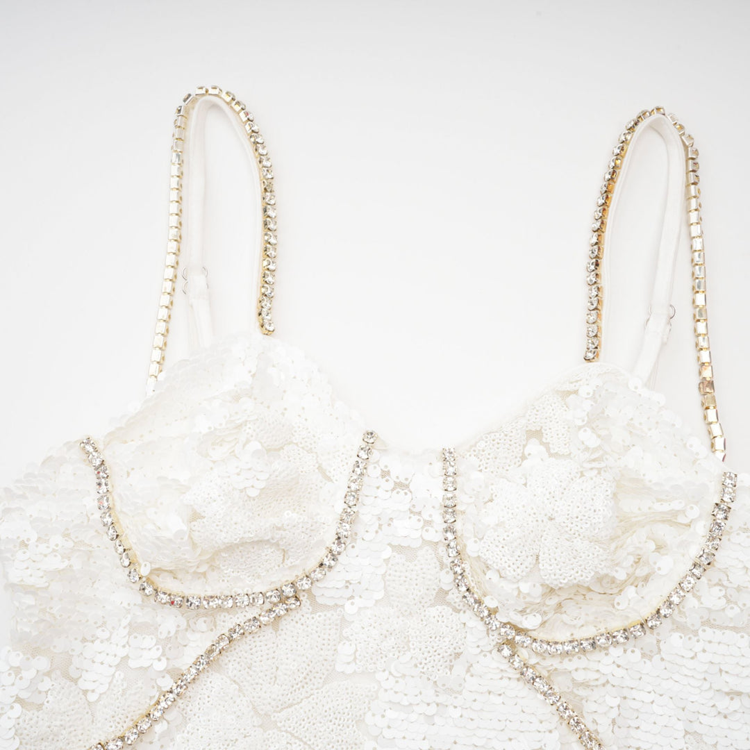 Levoire | Robe Mini Bustier Décorée