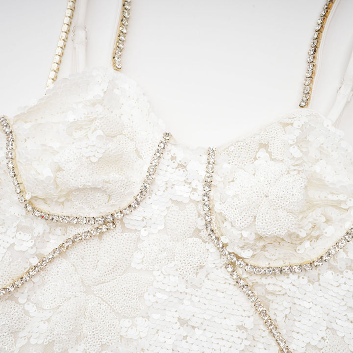 Levoire | Robe Mini Bustier Décorée