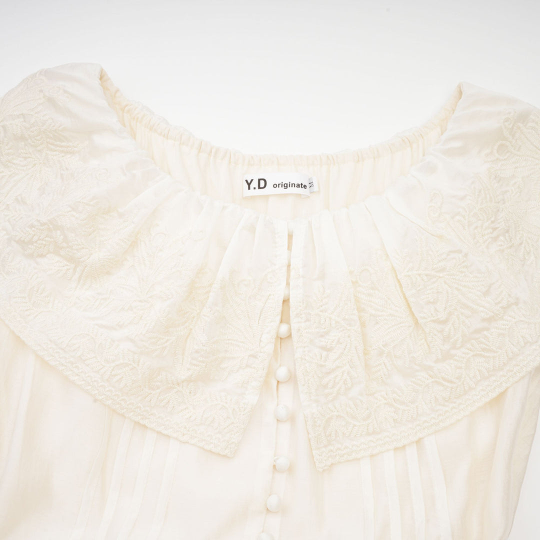 Levoire | Dentelle Tulle Midi Robe