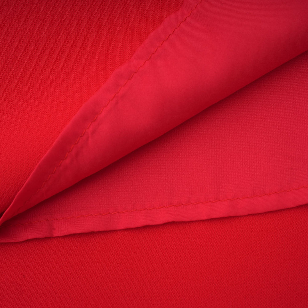 Levoire | Robe Rouge À Manches Longues Avec Décorations Florales