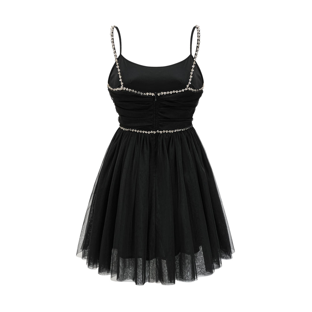 Levoire | Robe Mini En Tulle Garnie