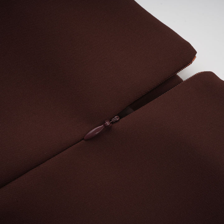 Levoire | Robe Mini À Encolure Asymétrique Marron Puff