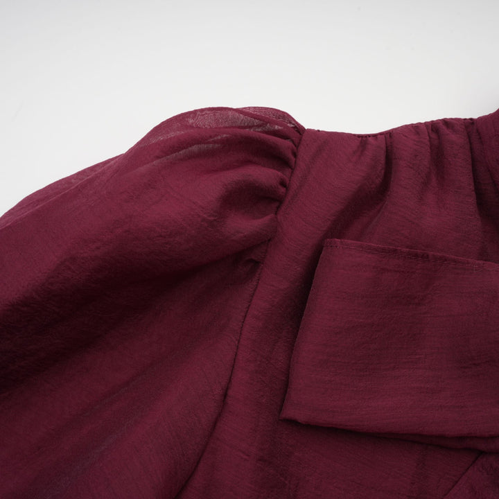 Levoire | Robe Mini Évasée Rayée Rouge