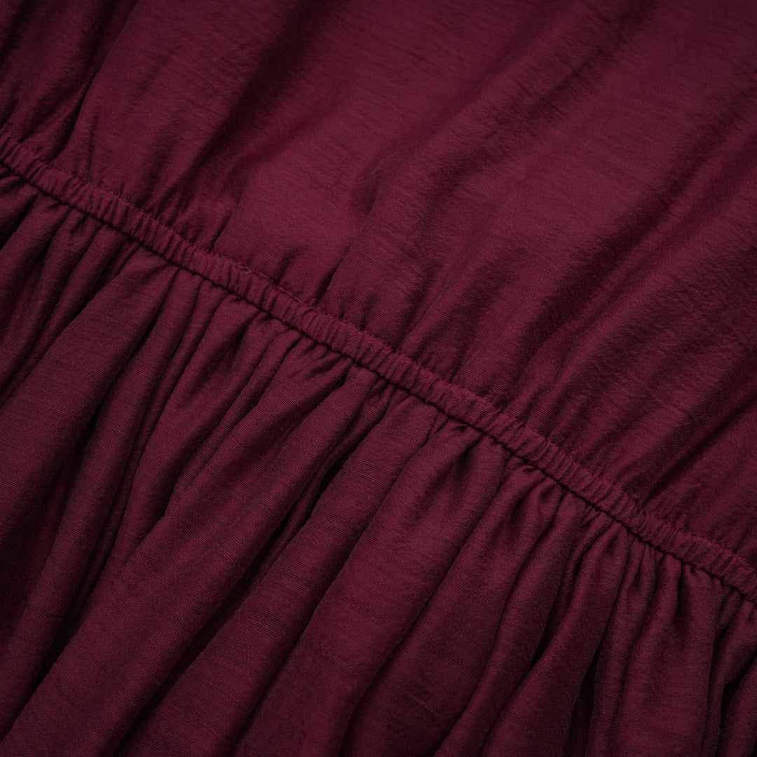 Levoire | Robe Mini Évasée Rayée Rouge