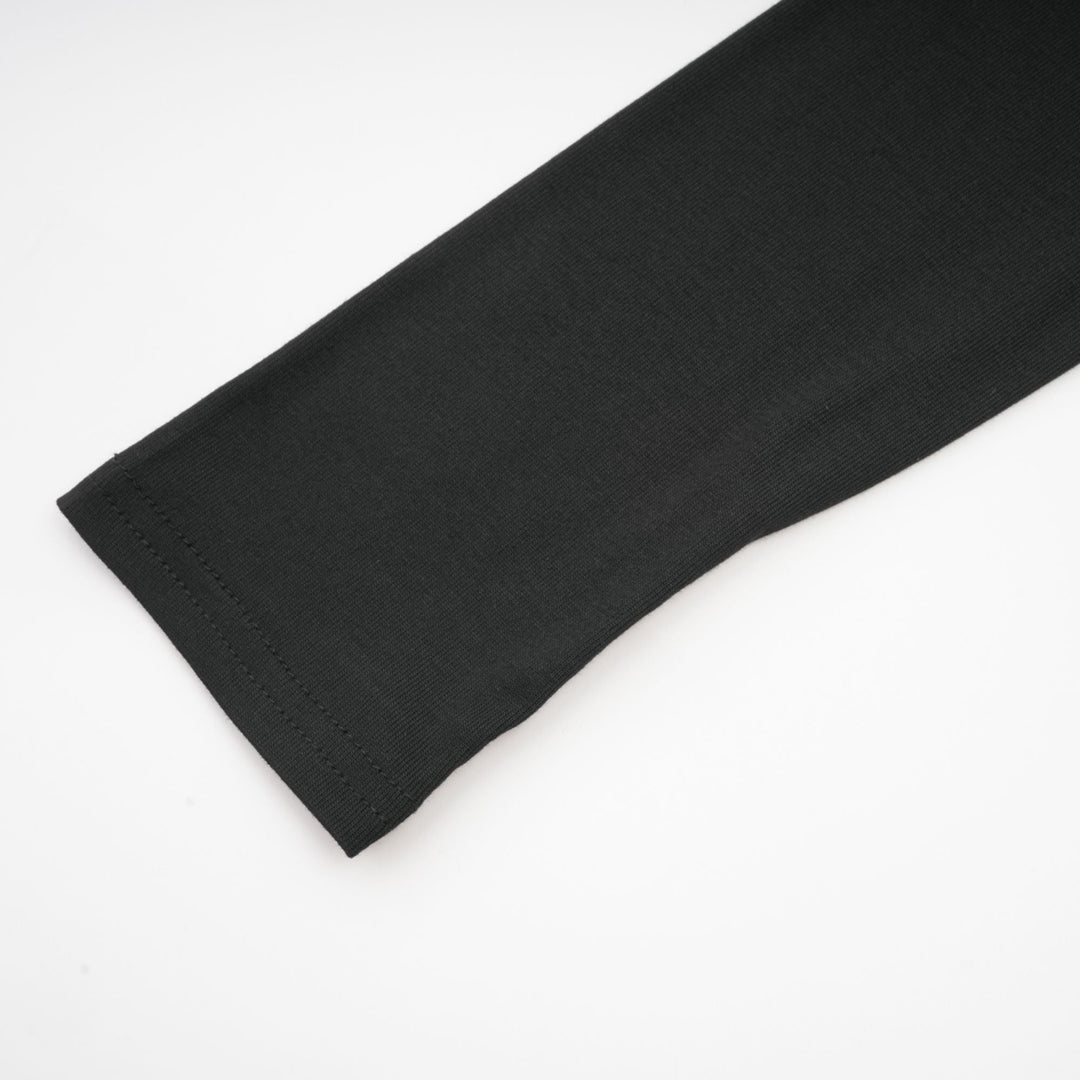 Levoire | Haut Extensible Noire En Jersey Avec Fronces