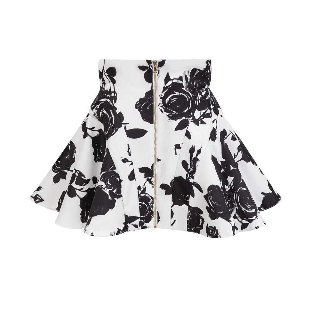 Levoire | Motif Floral Chemise & Jupe Ensemble Assorti
