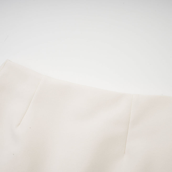 Levoire | Veste Bleue À Bordure En Dentelle & Jupe Ensemble Coordonné