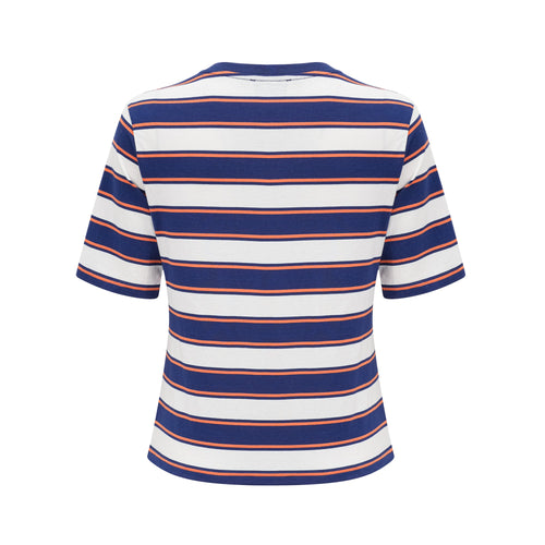 Levoire | T-Shirt En Coton Avec Imprimé Rayé
