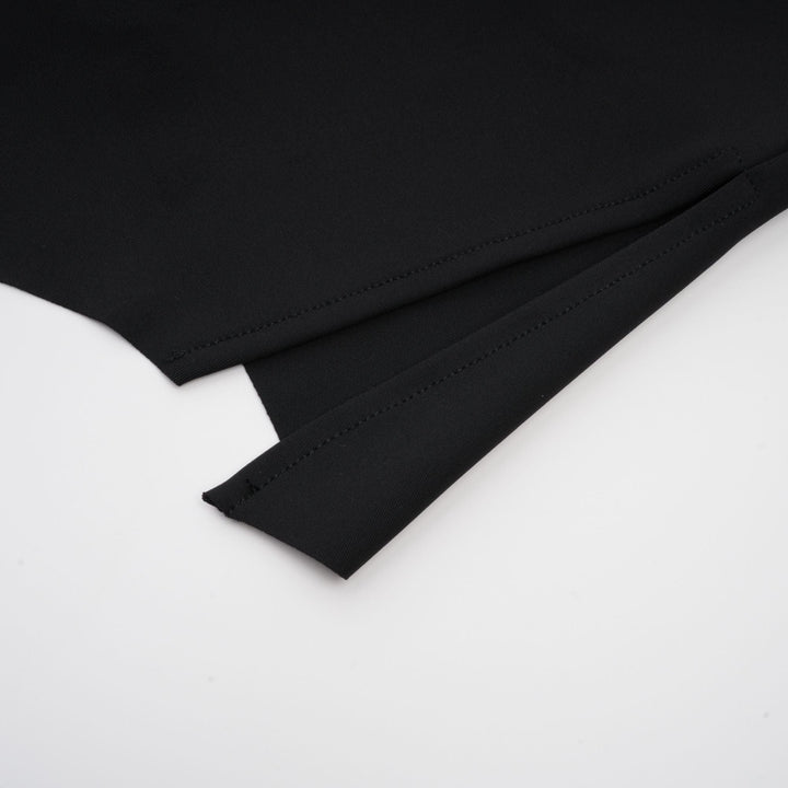 Levoire | Application Florale Haut Nue Top Asymétrique