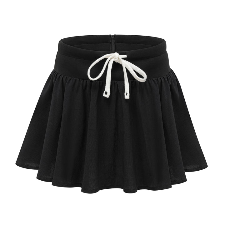 Levoire | Taille Élastique Jupe Mini Plissée