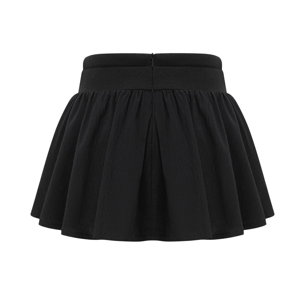 Levoire | Taille Élastique Jupe Mini Plissée