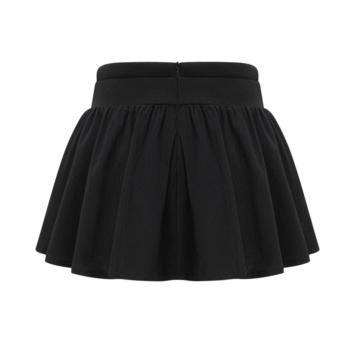 Levoire | Taille Élastique Jupe Mini Plissée