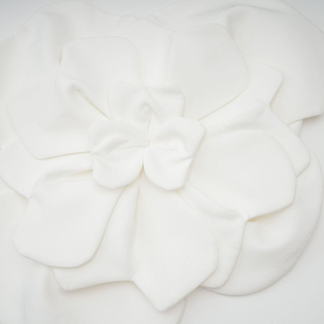 Levoire | Blanc Fleurs Top Épaules Dégagées