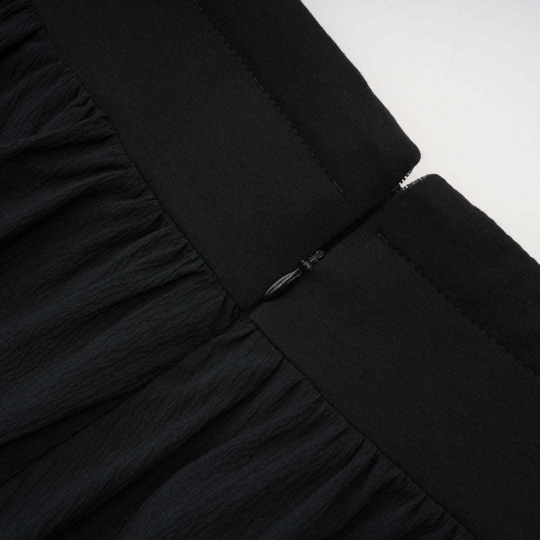 Levoire | Taille Élastique Jupe Mini Plissée