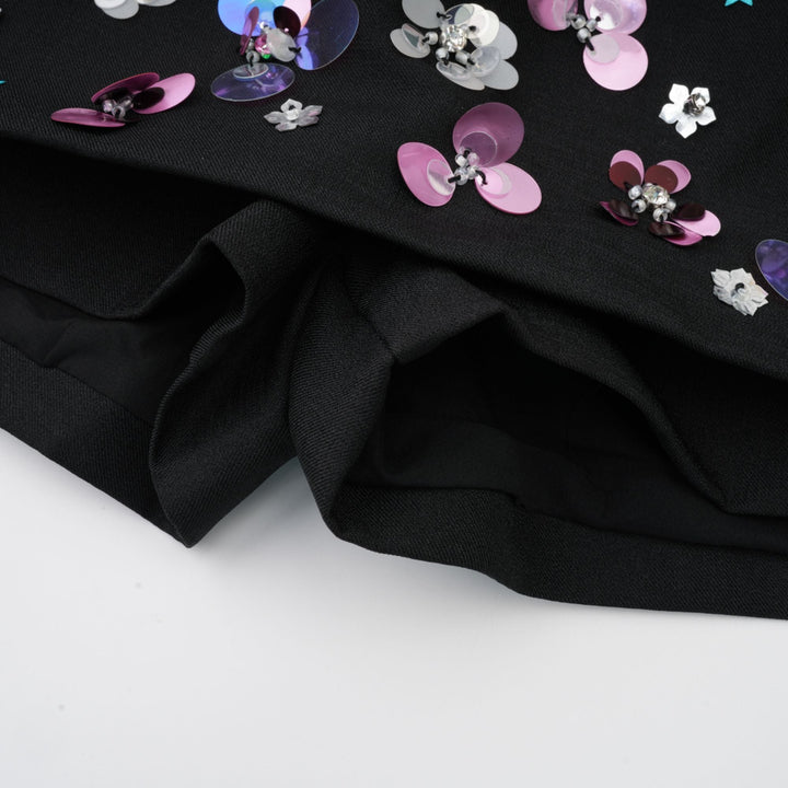 Levoire | Shorts Noires Ornées