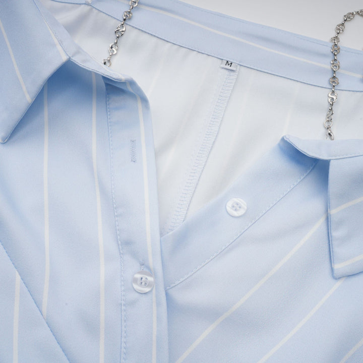 Levoire | Blouse Rayée Off-Shoulder