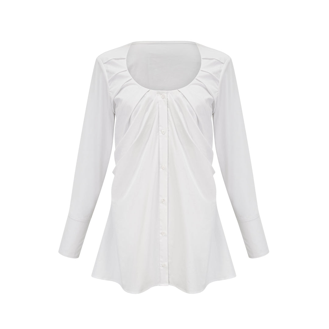 Levoire | Robe Chemise À Détail Plissé