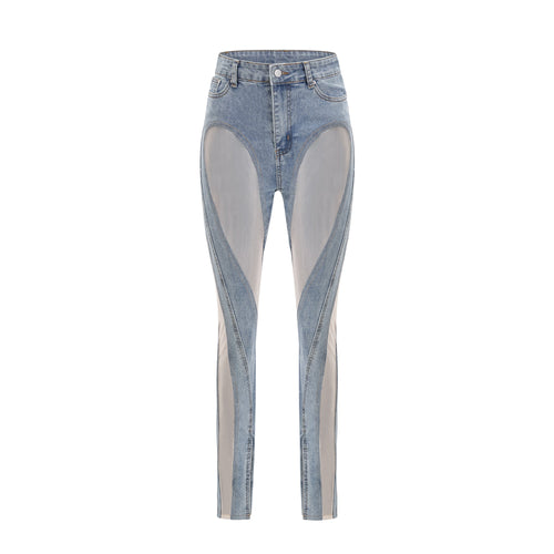 Levoire | Jeans À Panneaux Transparents