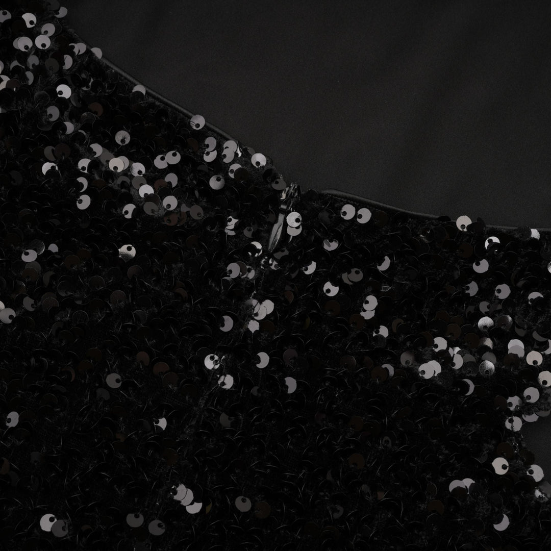 Levoire | Robe Mini À Capuche Avec Paillettes