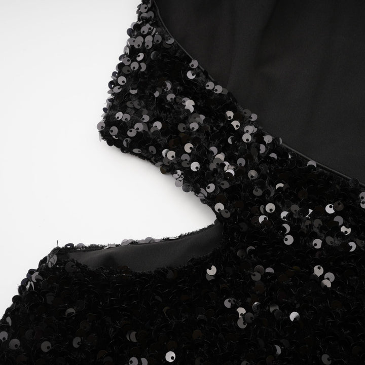 Levoire | Robe Mini À Capuche Avec Paillettes