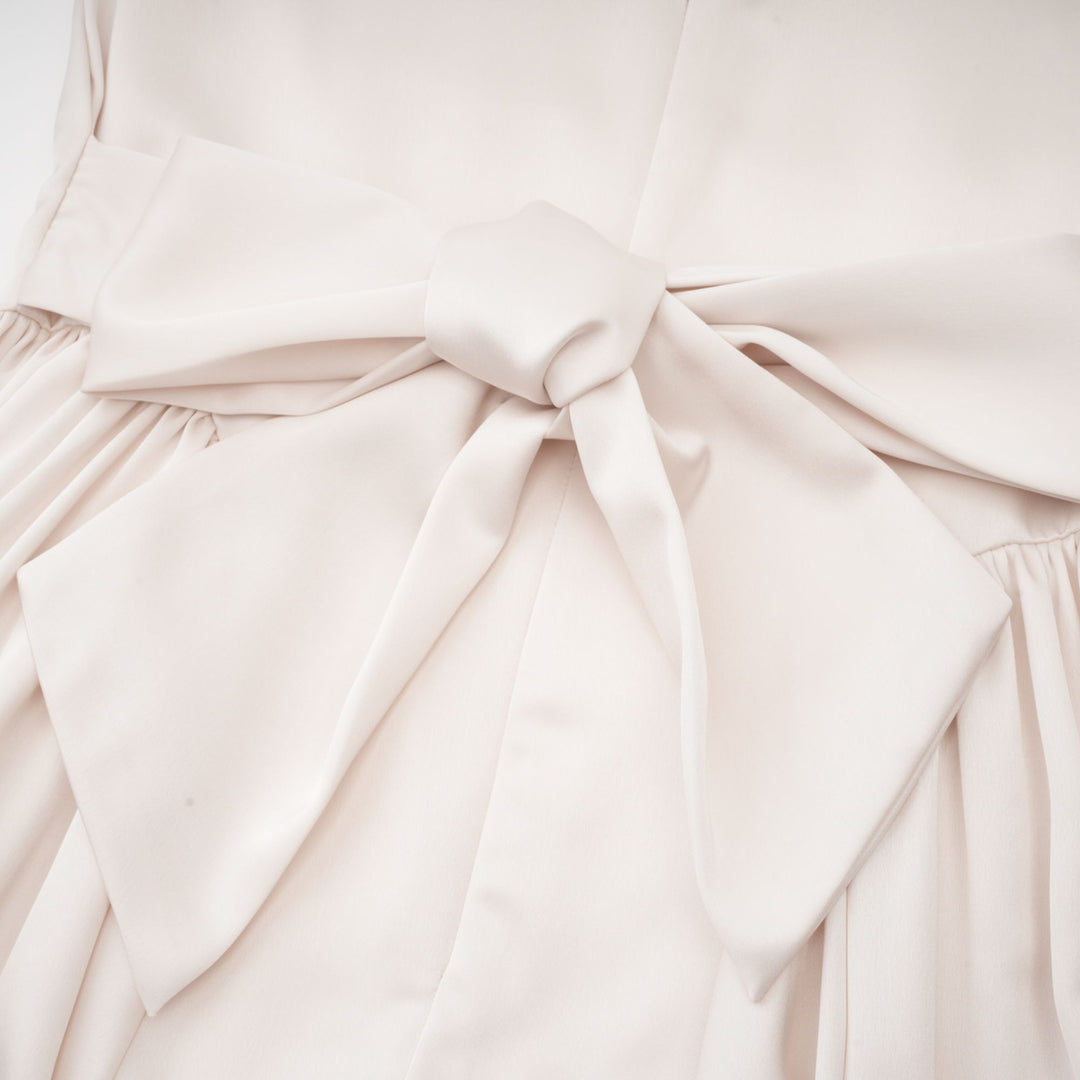 Levoire | Robe Midi Plissée À Col Rectangulaire