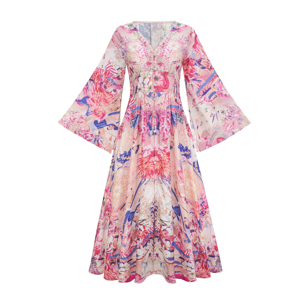 Levoire | Robe Maxi À Manches Kimono Rassemblement