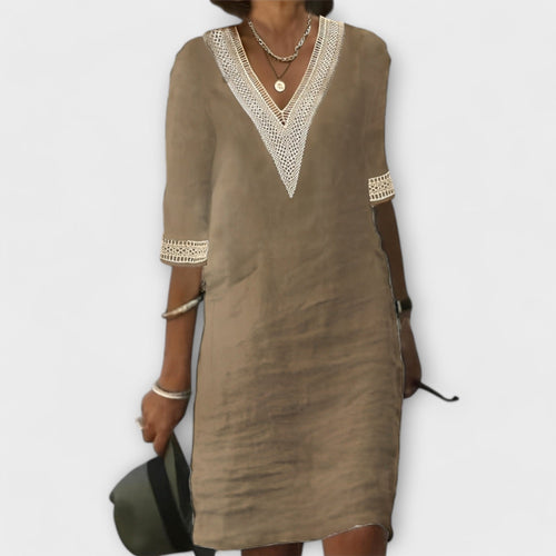 Levoire | Robe Mini Rétro À Décolleté En V Pour Femme