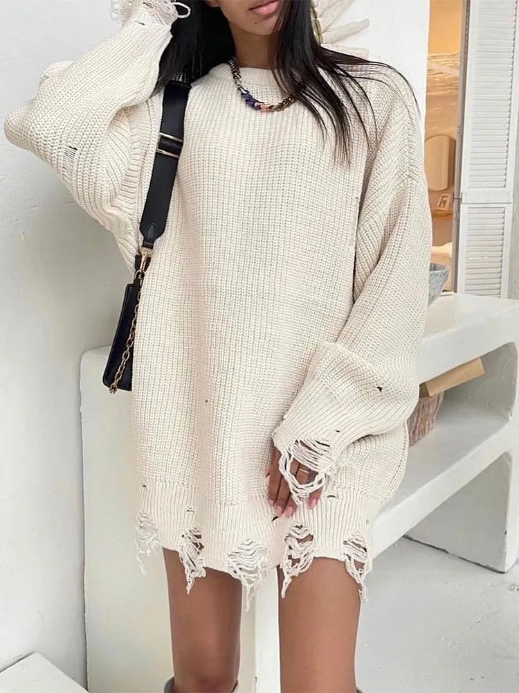 Levoire | Libre et confortable tricot Blanc