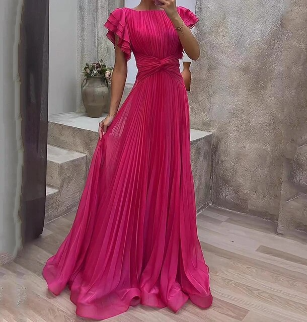 Levoire | Robe de soirée colorée élégante Rosa