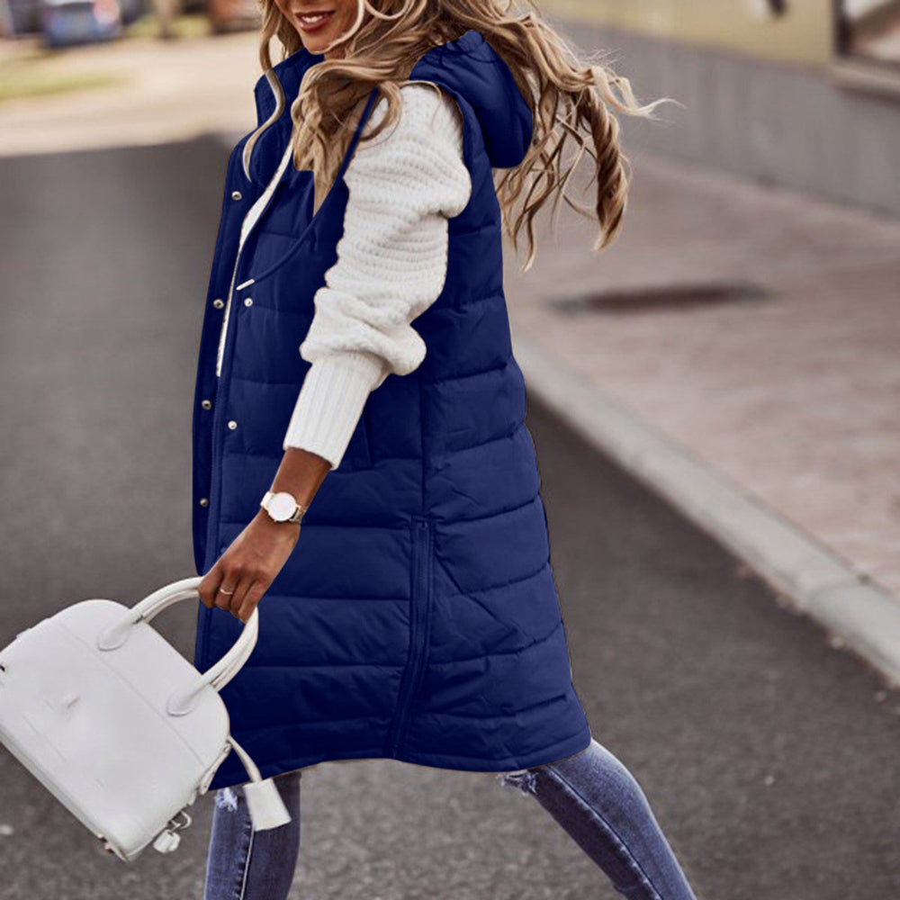Levoire - Long Gilet Bleu