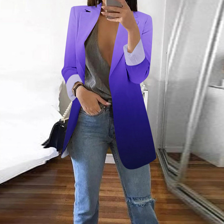 Levoire | Blazer Pour Femmes Avec Manches Longues Et Dégradé Lilas