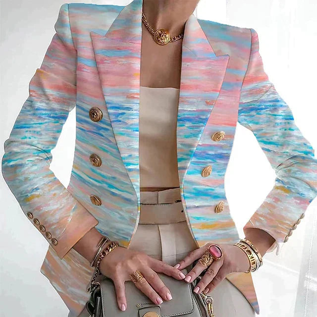 Levoire | Blazer À Imprimé Chic Bleu ciel