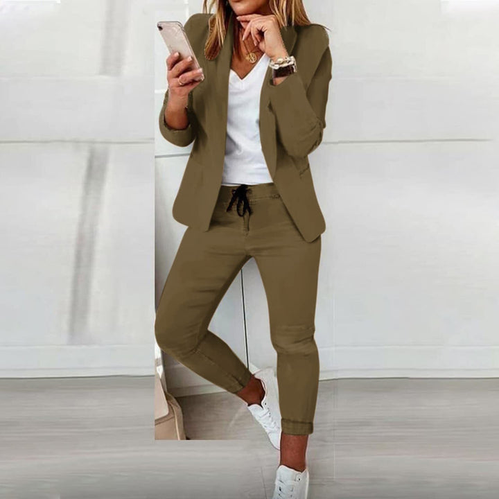 Levoire | Ensemble De Blazer Élégant Vert