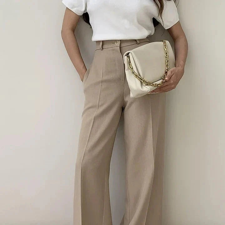 Levoire | Taille Haute Jambes Larges Ensemble Deux Pièces Blazer Et Pantalon