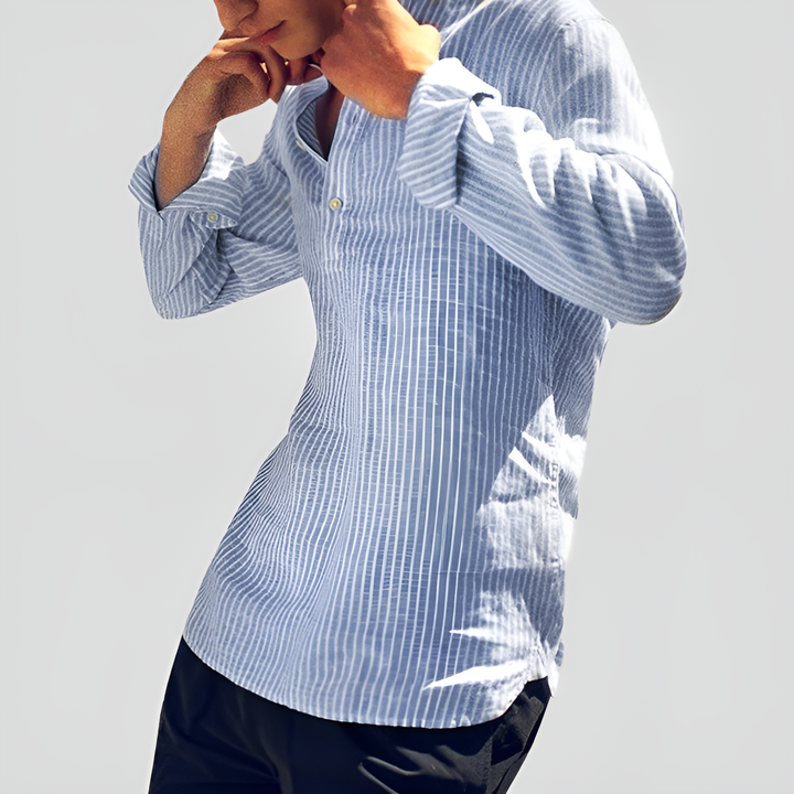 Levoire | Chemise À Manches Longues Rayée Pour Homme