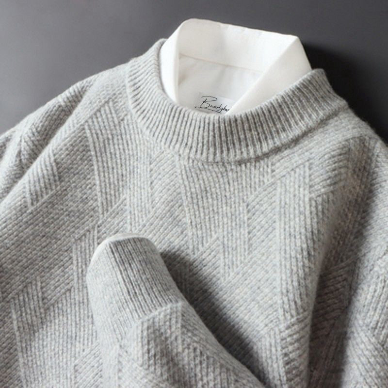 Levoire | Pull Traum Avec Sensation Cachemire Pour Hommes Gris