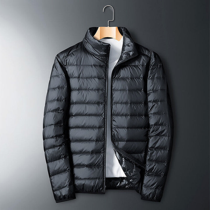 Levoire | Veste en duvet zippée à manches longues confortable Noir