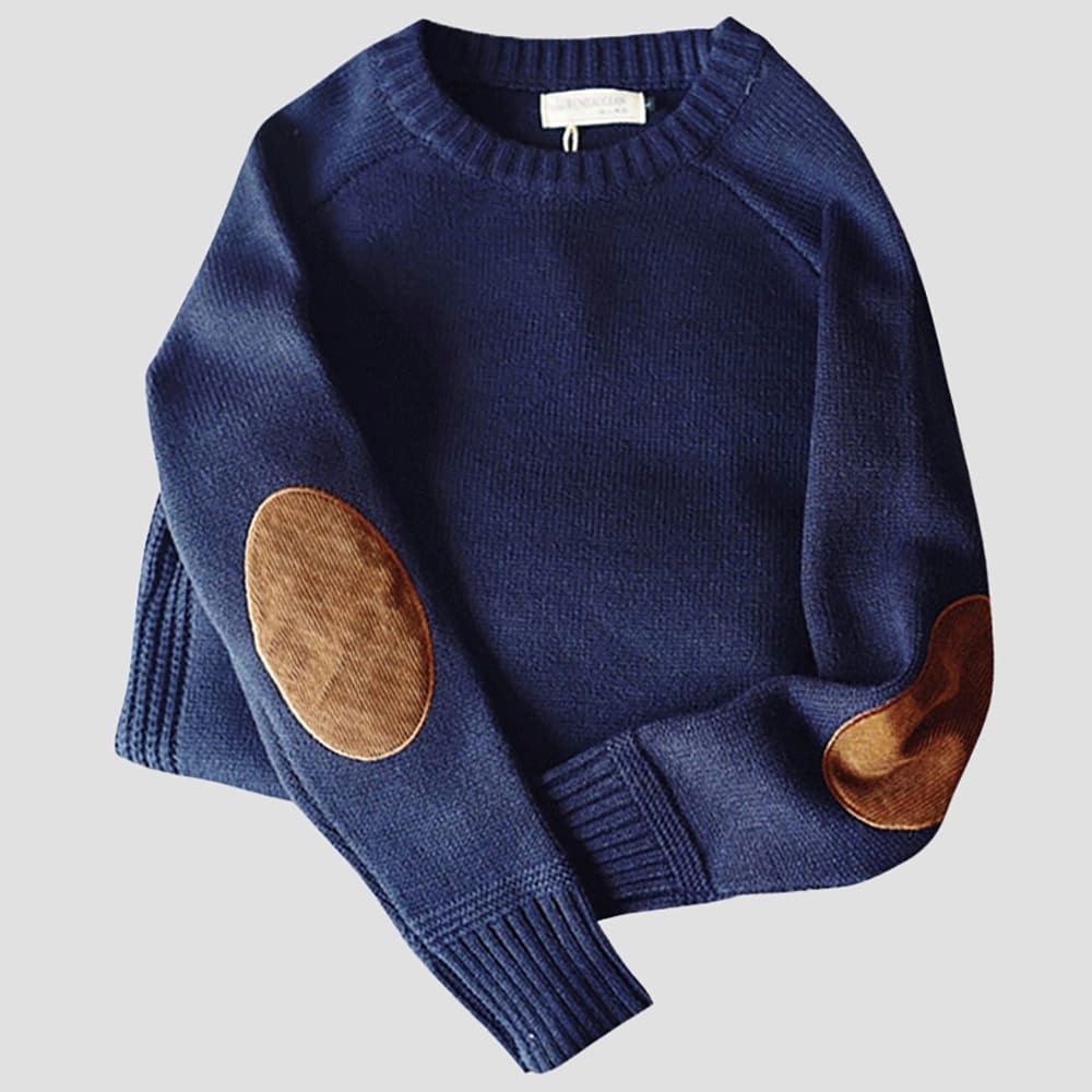 Levoire | Manches Longues Col Rond Ylihisuinen Pull Bleu
