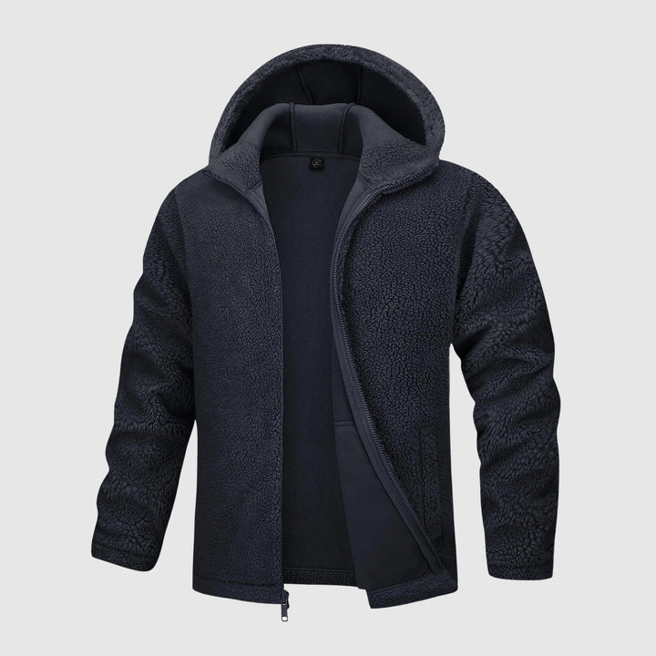 Levoire | Veste Sherpa Avec Capuche Confort Et Style Ultimes Noir