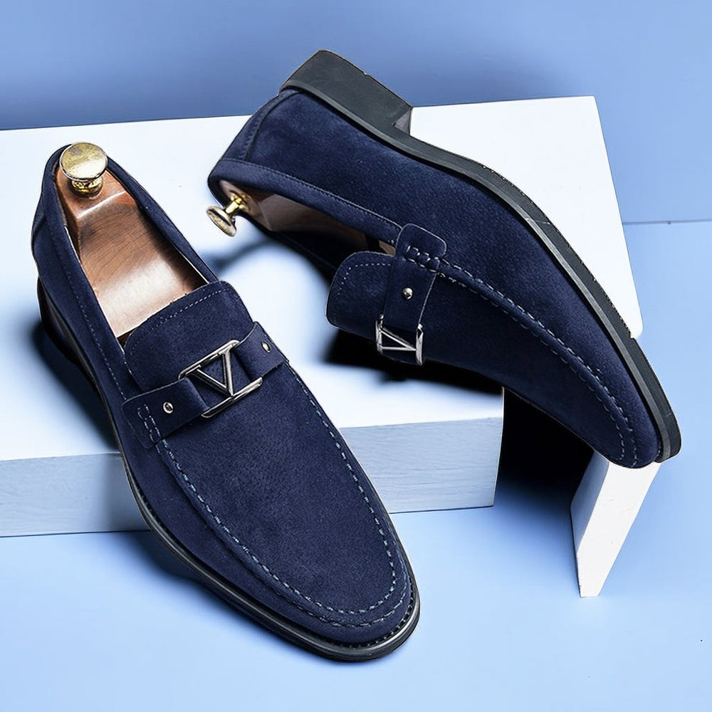 Levoire | Mocassin Élégant À Enfiler Bleu profond